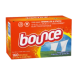 A box of bounce dryer sheets